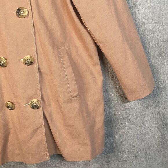 Sundance Trench Coat Large Double Breasted Normcore Timeless Boho Chic Capsule - Picture 8 of 14